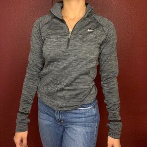 NIKE charcoal grey half zip!